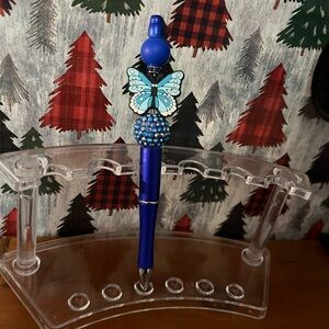 ✨New✨ Hand Beaded Butterfly Pen 🦋